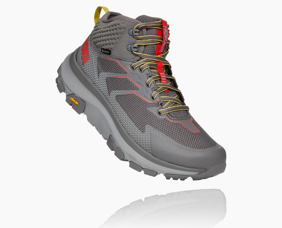 Hoka One One Yürüyüş Botları Erkek Gri - Toa Gore-Tex - WU8371625